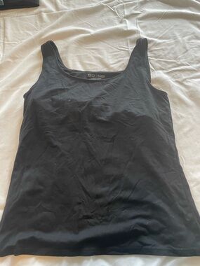 White House Black Market Black Scoop Tank Top